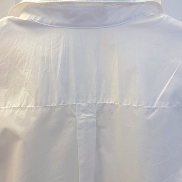 MANGO Cotton Cross Shirt - White - Size 2 - Picture 10 of 11